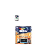 Dulux Quick Dry Eggshell Paint, 750 ml (Pure Brilliant White) Easycare Washable and Tough Matt (Rich Black)