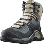 Salomon Quest Element Gore-Tex Chaussures Imperméables d'extérieur pour Femme, Style sportif, Stabilité tout-terrain, Fonctionnalités outdoor indispensables, Ebony, 40 2/3