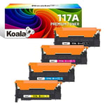 Koala Compatible Cartouche de Toner Remplacement pour HP 117A Toner Set W2070A W2071A W2072A W2073A pour Color Laser MFP 179fwg 178nwg 150nw 179fnw 178nw 150a Imprimante ( Nero Ciano Magenta Giallo )