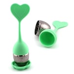 Gaucho Cebar Passoire à thé ● Infuseur à thé en acier inoxydable 304 avec fond en silicone ● Passoire à thé réutilisable ● Passoire à thé pour la plupart des tasses ● Passoire à thé et à herbes en