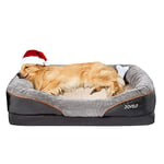 JOYELF lit pour Chien orthopédique Extra Grand lit pour Animaux de Compagnie en Mousse à mémoire avec Housse Lavable Amovible et Jouet grinçant comme Cadeau