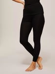 John Lewis Thermal Silk Leggings, Black