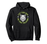 Funny Hog Hunting Let The Dog Do The Talking Pullover Hoodie