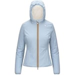 Veste K-Way  Veste Lily Warm Reversible Femme Blue A/White Gardenia