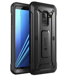 SUPCASE Unicorn Beetle Pro Étui Robuste pour Galaxy A8 Plus 2018, Noir