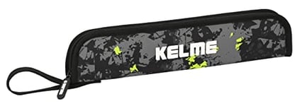 SAFTA KELME Jungle – Portfolio, High Quality, Maximum Strength, Flute, Musical Instrument, 37 x 2 x 8 cm, Black, Lime and Grey, Black, Lime and Grey, Estándar, Casual