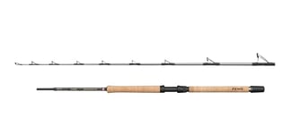 Penn Regiment IV Pro Boat Rod, Saltwater Angler Fishing Sea Fish Cod, Sea Eel, Bass, Pollock, Mackerel, Shark, Strong Leightweight & Versatile, Silver, 2.10m Fast Ambidextrous Rod