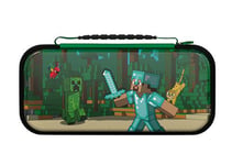 Etui de voyage Pdp Plus Glow Realmz Minecraft Forest Battle pour Nintendo Switch Nintendo Switch Lite et Nintendo Switch Modèle OLED