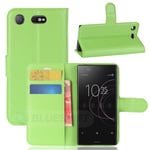 Sony Xperia XZ1 Compact      PU Wallet Case    [Green]