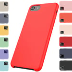 Soft Liquid Silicone Shockproof Matte Back Case Phone Cover For Apple Iphone 8