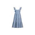 Dress, Light Blue Striped