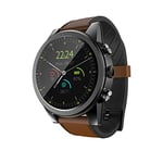 ZYD Smartwatch X360 Android 7.1 4G GPS WIFI Heart Rate Monitor Sleep Monitor Bluetooth Smart Watch for Xiaomi Huawei Samsung Iphone,Brown