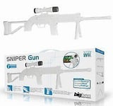 Fusil Sniper blanc Bigben nintendo Wii Wii U compatible avec tous les jeux de ti