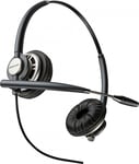 POLY EncorePro 720D with Quick Disconnect Binaural Digital Headset TAA Hodesett Koblet med ledninger (ikke trådløs) Hodebånd Samtaler/musikk Sort