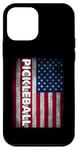 iPhone 12 mini Pickleball American Flag USA Pickle Ball Player Patriotic Case