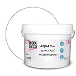 BOX DECO COULEURS Peinture murale acrylique aspect velours Aqua Déco - 10L, Blanc