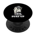 Surf Up Skeleton At The Sea PopSockets Adhesive PopGrip