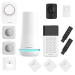 SimpliSafe Home Security System | 13 Piece Home Security Camera & Alarm System with Entry Sensor, Motion Detector & Outdoor Siren - Optional Monitoring Subscription - Compatible with Alexa