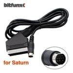 BitFunx 1,8 m RGB Scart -kaapeli PS2/PS1/PS3/SEGA Mega Drive1/MD2/DC Dreamcast/Saturn/XBOX/XBOX 360 Retro -videopelikonsoleille