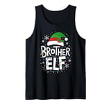 Mens Xmas Partner Look Elf Hat Decoration Christmas Brother Elf Tank Top