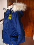 NEW SKI JACKET COAT PARKA NALA puffa BNWT fur hood blue 10 12 small TRESPASS 