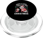 Funny Opossum Adopt A Local Street Cat PopSockets PopGrip for MagSafe