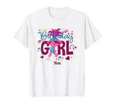 Trolls Cute Sassy Poppy Birthday Girl Big Chest Logo T-Shirt