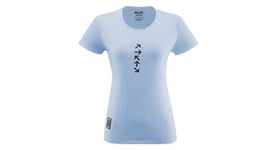 T shirt de trail femme millet intense print bleu clair