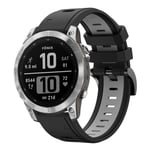 Garmin Instinct 2 silikonikelloranneke - musta, harmaa