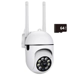 5G WiFi övervakningskameror IP-kamera HD 1080P IR Fullfärg Nattseende Säkerhetsskydd Rörelse CCTV Utomhuskamera 5G Camera And 64GB