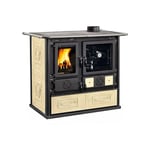 Cuisinière à bois Nordica Rosa 8,8 Kw Liberty Pergamena modèle 7015214