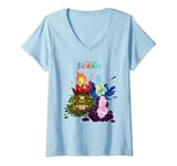 Pixar Elemental Ember, Wade, Gale & Grouchwood V-Neck T-Shirt