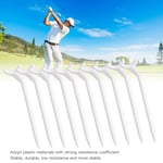 10pcs Plastic Curved Tees White Accessory For Training Practicing GF