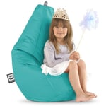 Pouf Poire Similicuir Outdoor Turquoise Happers xl