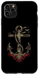 Coque pour iPhone 11 Pro Max Ancre Nautique Tatouage Art Vintage Maritime Océan