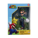 Nintendo Super Mario Figur Luigi w/Star in Sammlerbox, 10 cm (ex)