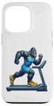 Coque pour iPhone 13 Pro Gorilla Running sur tapis de course Fitness Gym Entraînement