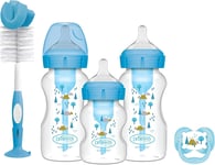 Dr Brown's Options+ Anti-Colic Baby Bottles Gift Set, Blue