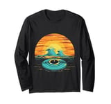 Vintage Vinyl Record Turntable Retro Music Long Sleeve T-Shirt