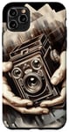 Coque pour iPhone 11 Pro Max Vintage Brownie Appareil photo reflex analogique rétro
