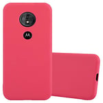 cadorabo Coque pour Motorola Moto E5 / G6 Play en Candy Rouge - Housse Protection Souple en Silicone TPU avec Anti-Choc et Anti-Rayures - Ultra Slim Fin Gel Case Cover Bumper