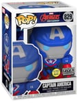 Figurine Funko Pop - Marvel : Avengers Mech Strike N°829 - Captain America - Glow In The Dark (55633)