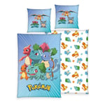 Pokemon Parure De Lit Group B 135 X 200 Cm / 80 X 80 Cm