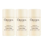 3-pack Calvin Klein Obsession For Men Deostick 75ml