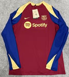 Men’s Nike FC Barcelona Dri-Fit Strike 1/2 Zip Drill Football Top - Large (L)