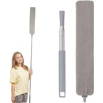 Serbia - Brosse à poussière de Chevet, Plumeau Télescopique, Retractable Gap Dust Cleaner, Poignée Ajustable 41.5-214 cm, pour Canapé-lit Meuble