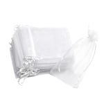 100 Pcs Drawstring Gauze Bag Organza Valentines Day Gift Bags Yarn