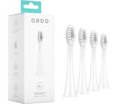 ORDO Sonic Replacement Toothbrush Head - Pack of 4, White, White