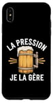 Coque pour iPhone XS Max La Pression, Je La Gère Humour Bière Apéro Alcool Drôle