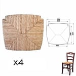 Rechange pour chaise modele Venezia en paille de riz X4 pieces - mod. 1212